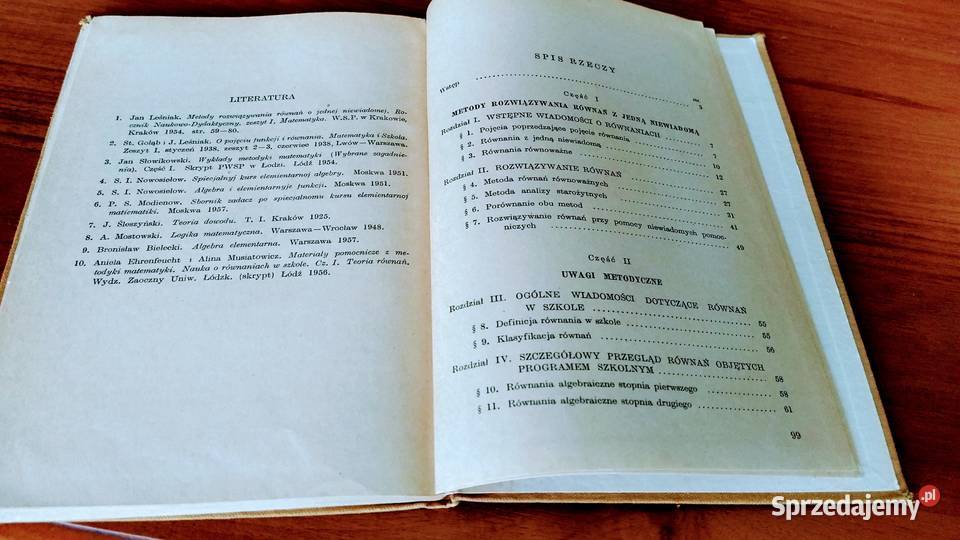 Metodyka rozwiązywania równań z jedną niewiadomą Gdańsk