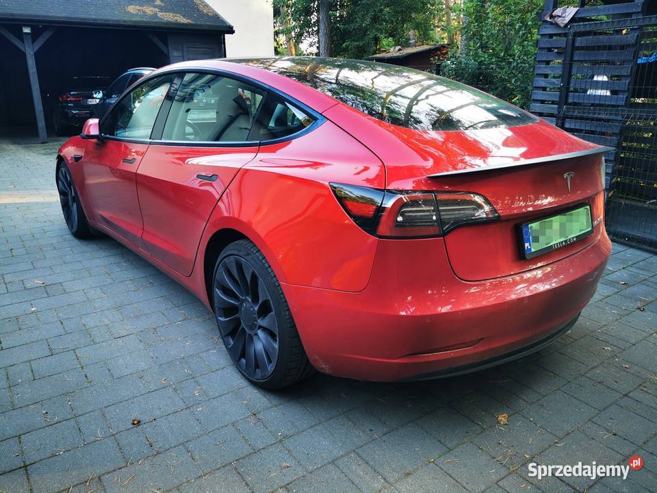 Tesla Model 3 Performance AWD 2021 Zarejestrowany w Polsce Pionki sprzedam