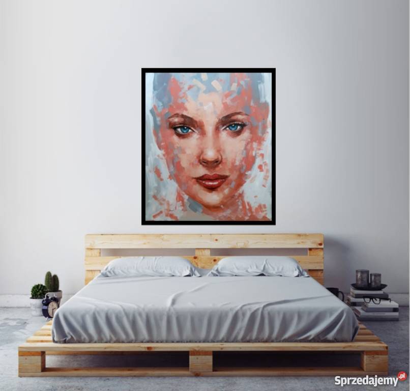 Wyjątkowe portrety TWARZ KOBIETY wym 60x70 Warszawa