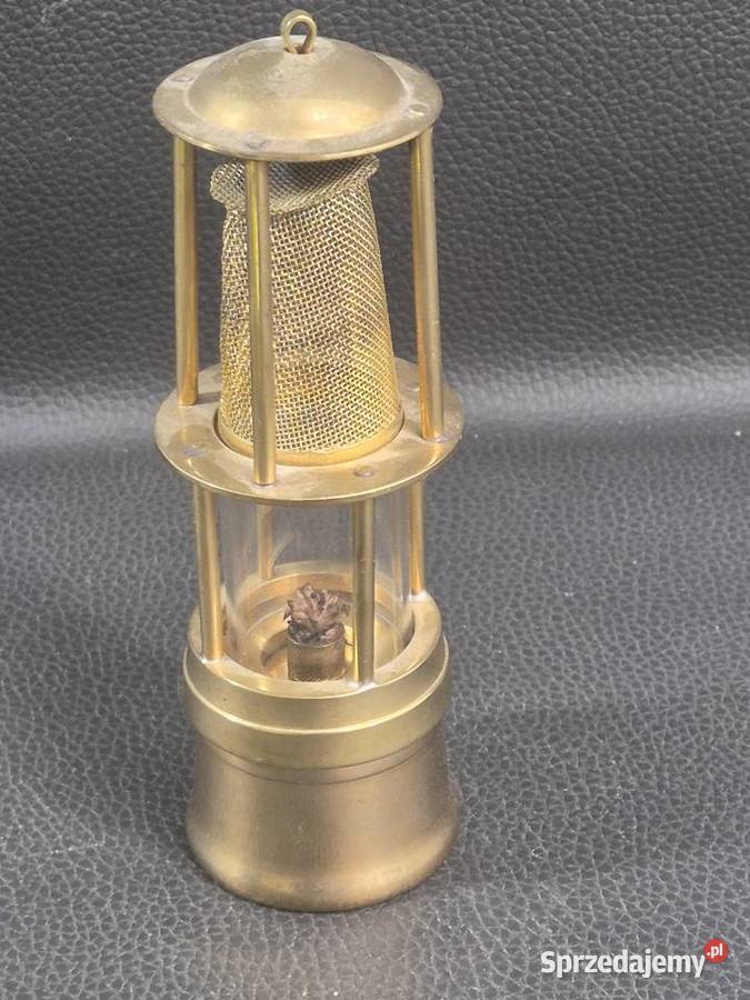 Stara lampa górnicza benzynowa lampa pogodowa Poddębice