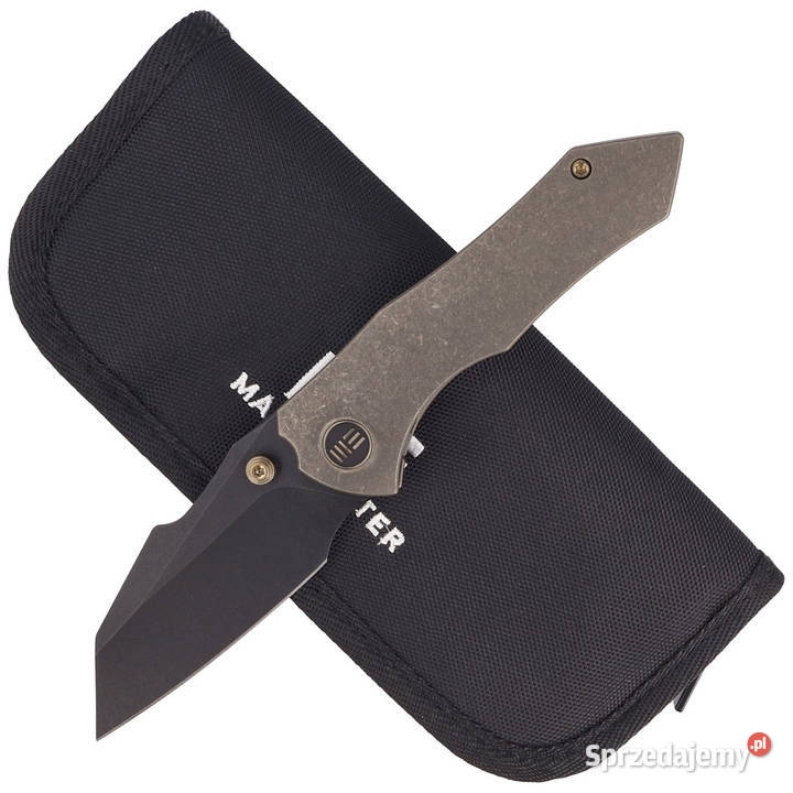 Nóż składany WE Knife HighFin Bronze Titanium Akcesoria, narzędzia i noże mazowieckie