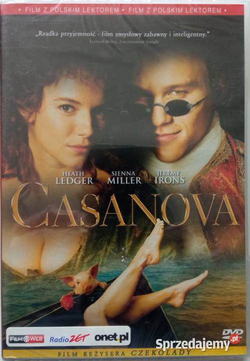 Casanova DVD Heath Ledger Jeremy Irons FOLIA łódzkie Łódź