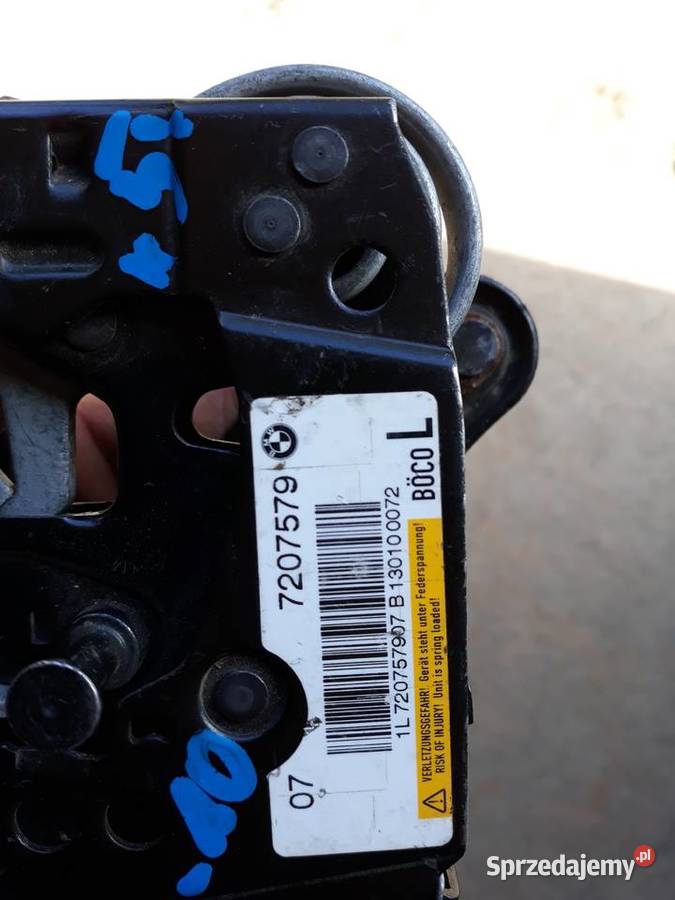 BMW 5 F10 F11 ZAMEK MASKI AKTYWNY LEWY 7207579 zamki, wkładki, kluczyki Międzychód
