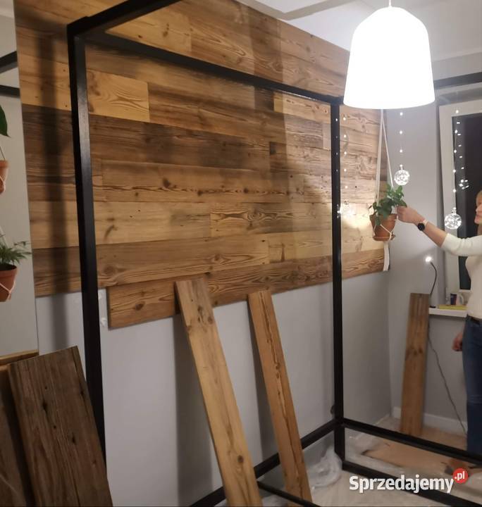 Stare drewno deski na ścianę z rozbiórki stodoły Łódź