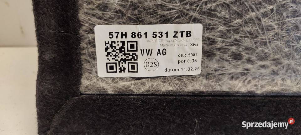 VW TAYRON PODŁOGA BAGAŻNIKA 57H861531