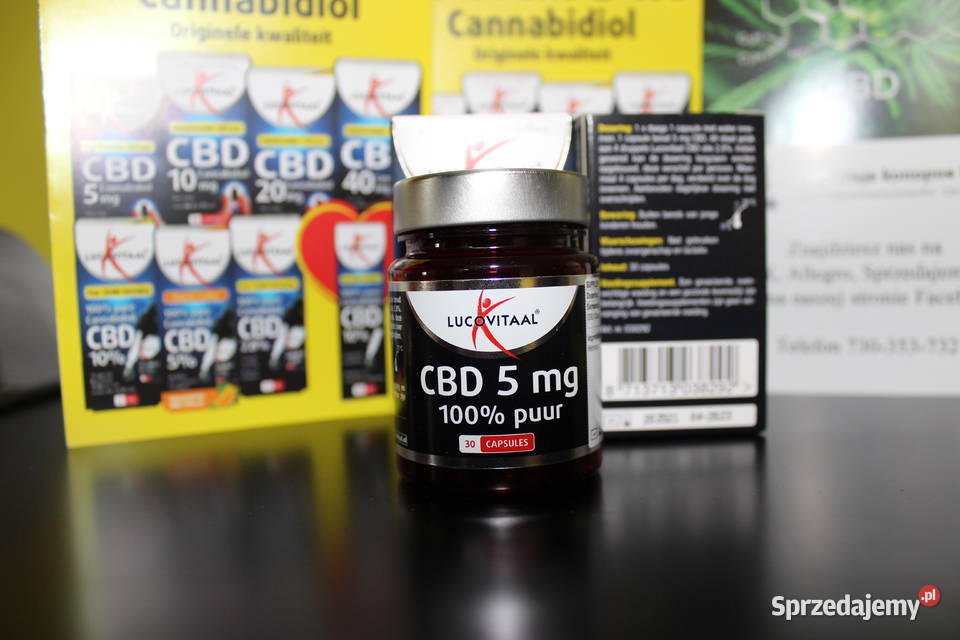 Olej konopny CBD w kapsułkach Lucovitaal 5mg 30 Łódź