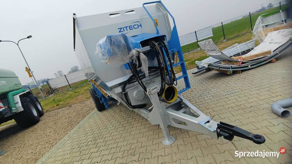 Wóz paszowy poziomy ZITECH 12 m3 paszowóz włoski nieuszkodzony Sochaczew sprzedam