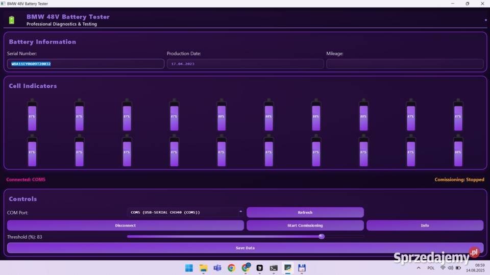 Regeneracja baterii odblokowanie akumulatora BMW śląskie