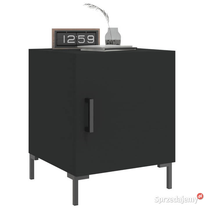 Szafki nocne 2 czarne 40x40x50 WM827567