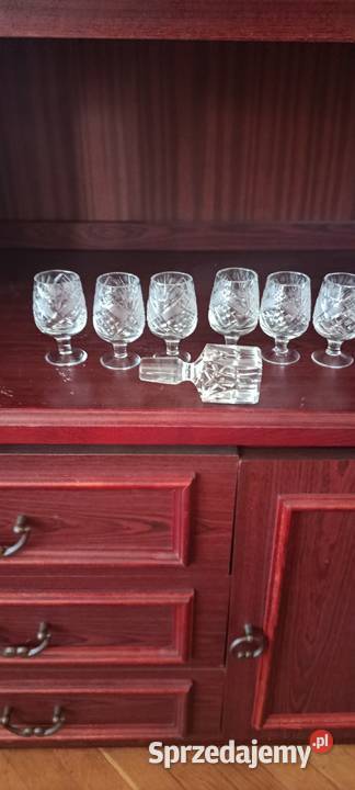 Karafkakieliszki kryształowa wys30 kwadrat o Wrocław