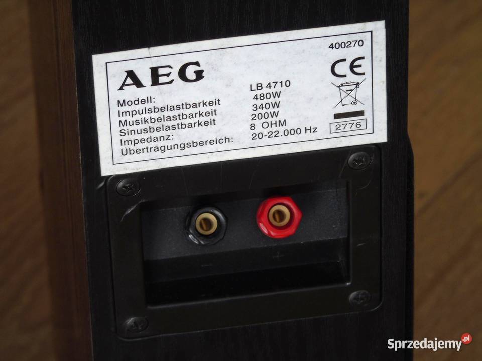 Mocne i ładne kolumny AEG 2x 480 wat DOSTAWA Jasło