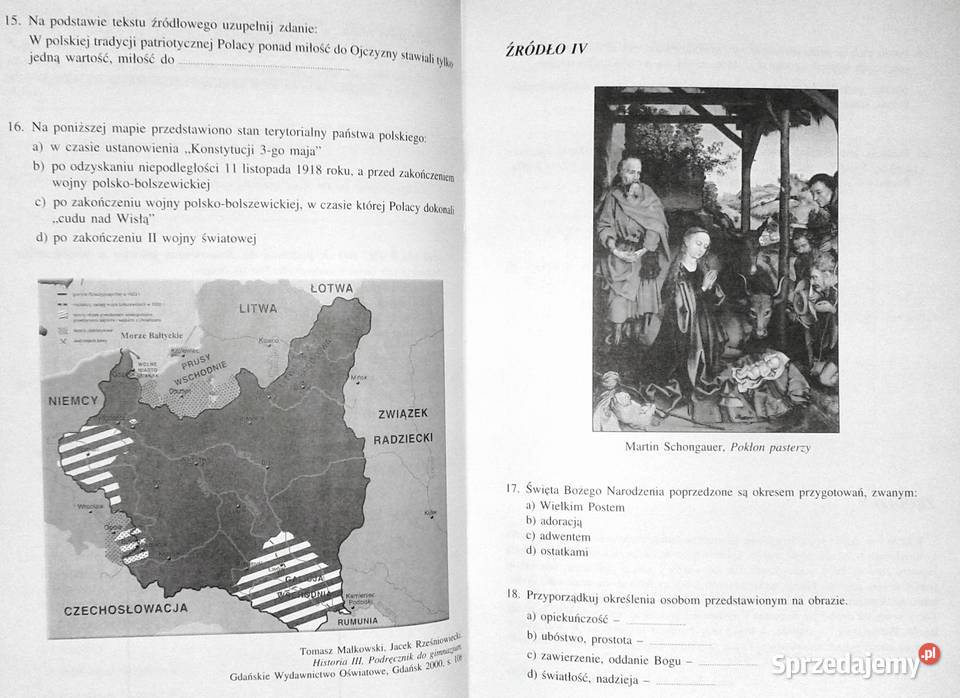 Zestawy testów gimnazjalistów Przedmioty sprzedam