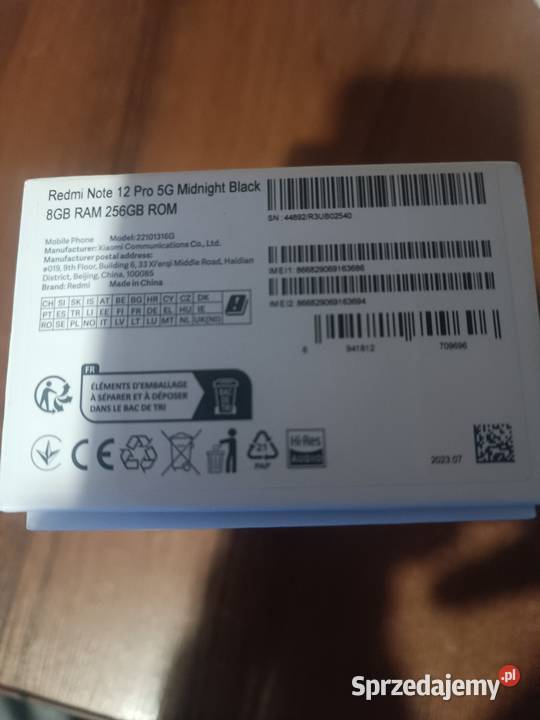 Xiomi redmi Note 12 Pro 5g Wrocław sprzedam