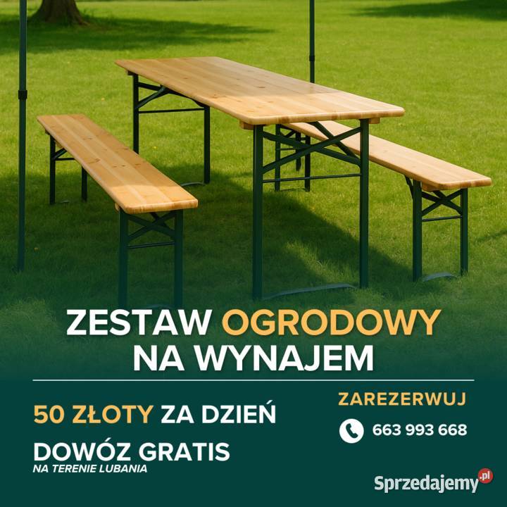 Wynajem Zestawów Piknikowych Stół Ławki Zestaw dolnośląskie Lubań obsługa imprez