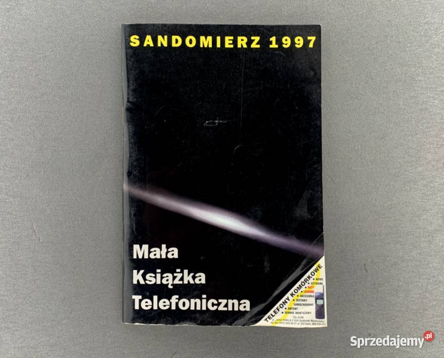 Mała ksiażka telefoniczna Sandomierz 1997 Rok wydania 1997 sprzedam