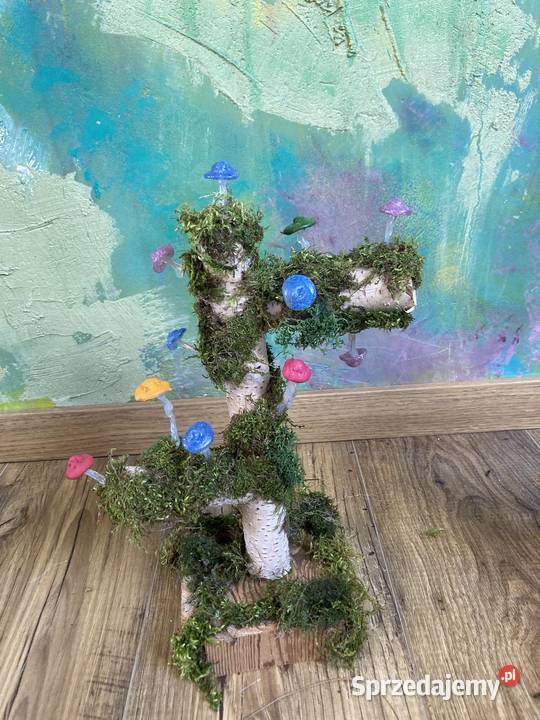 Dekoracyjna lampa leśna handmade Kraków