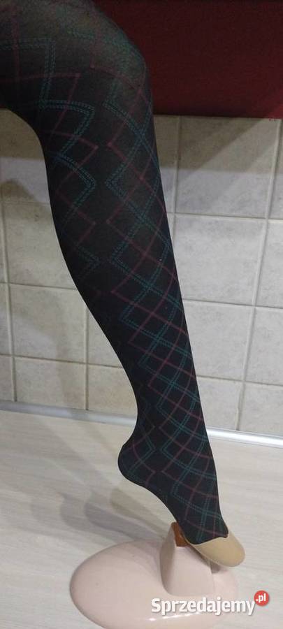 Rajstopy we wzory na czarnym tle Company Fashion Lublin