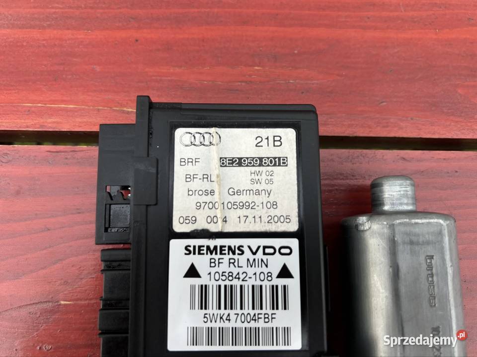 Silniczek szyby lewy przód Audi A4 b6 b7 Jodłowa