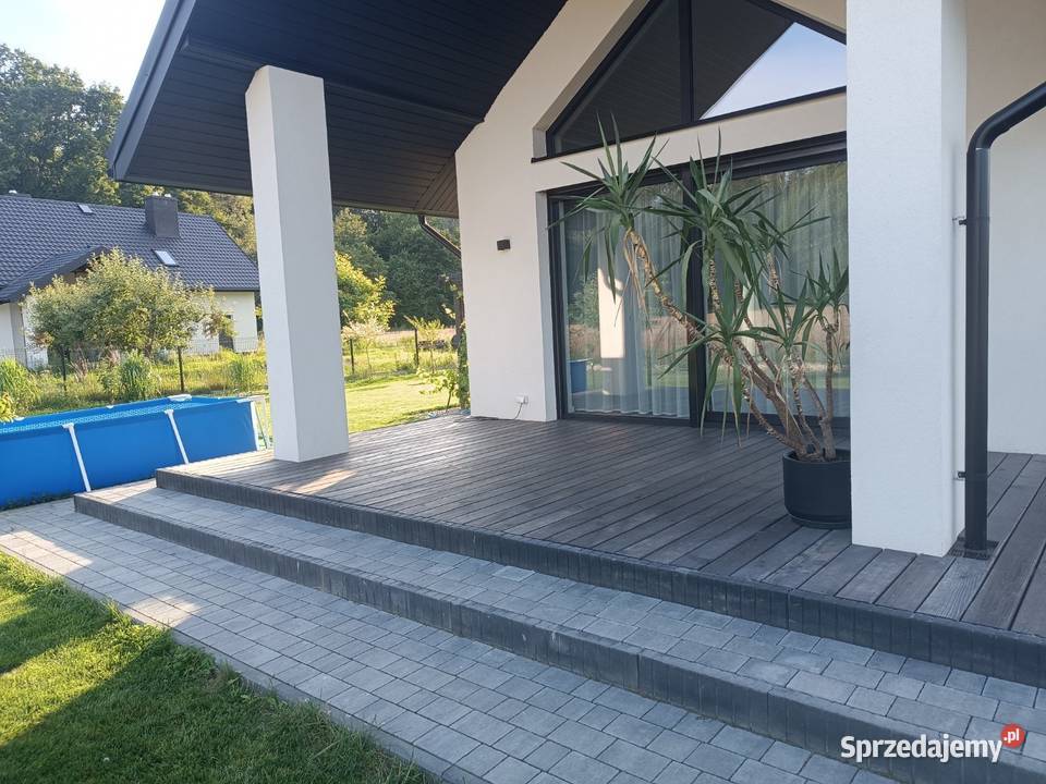 Taras drewniany zadaszenie tarasu architektura Nisko