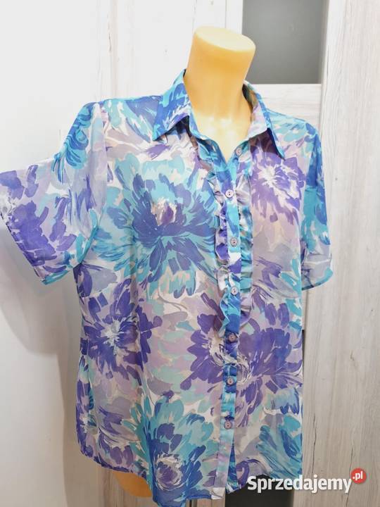 44 Zwiewna bluzka tiulowa z falbankanowa Braniewo sprzedam