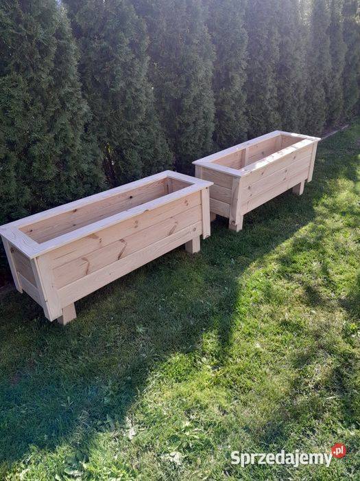 Doniczki drewniane warzywniaki Dębica