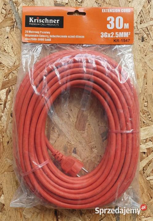 Przedłużacz ogrodowy 30M Ostrzeszów