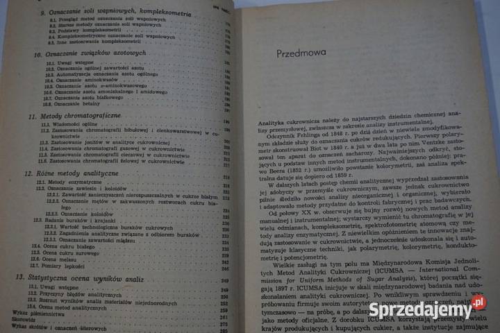ANALIZA CHEMICZNA W CUKROWNICTWIE DOBRZYCKI technika, nauki techniczne Osięciny