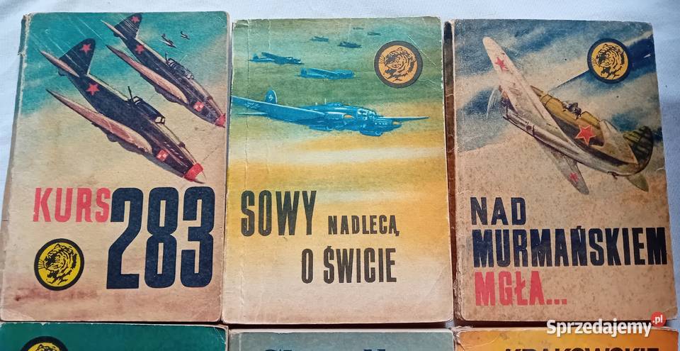 Zestaw 9 książeczek z serii Żółty Tygrys z lat Koźminek