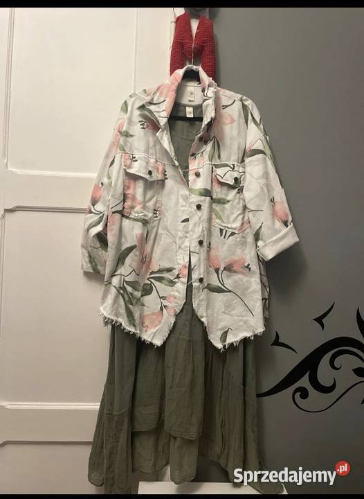 Katana kurtka koszulowanarzutka włoska rosa99 Moda i Styl