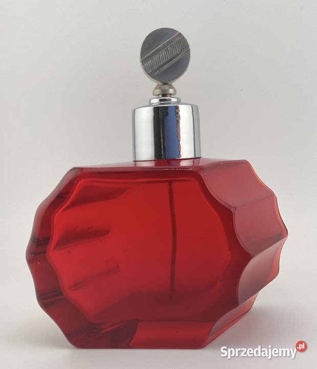 Garnitur toaletowy Art Deco KARL PALDA rubinowy
