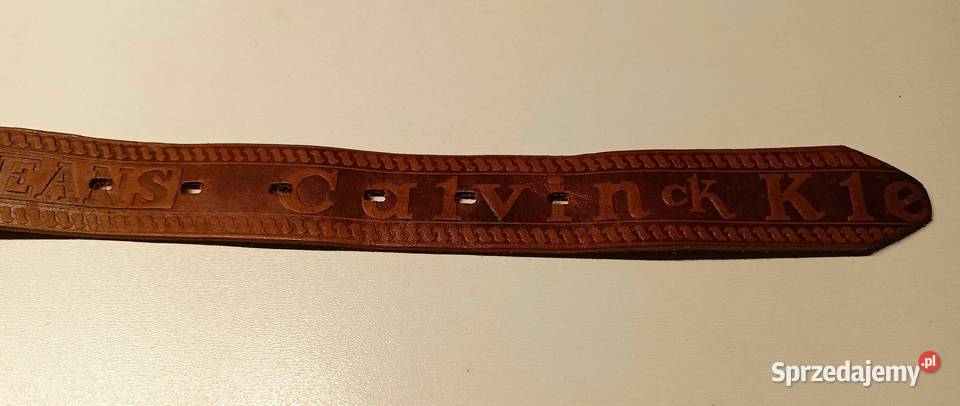 Pasek męski skóra Calvin Klein vintage Łódź sprzedam