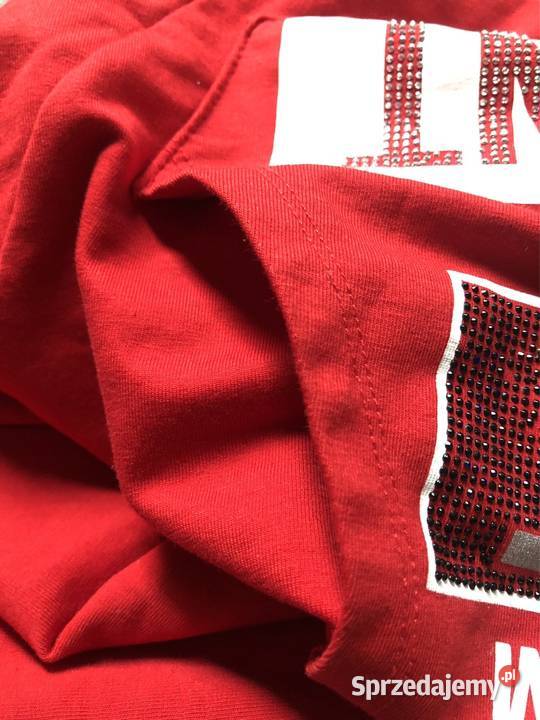 Bluza sportowa z wyciętym dołem czerwony wielkopolskie Kłodawa