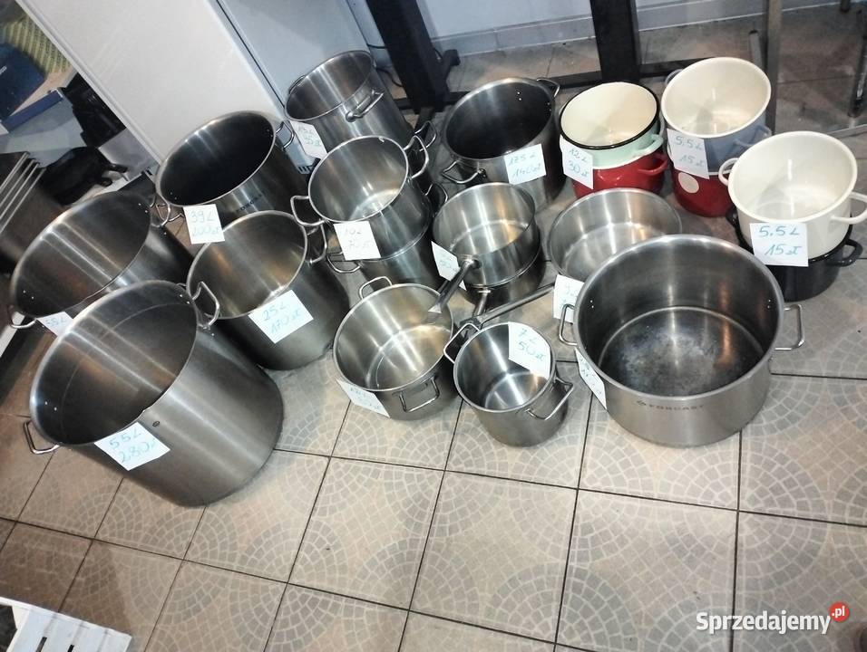 Garnki rondle gastronomiczne opakowania Słupia Kapitulna