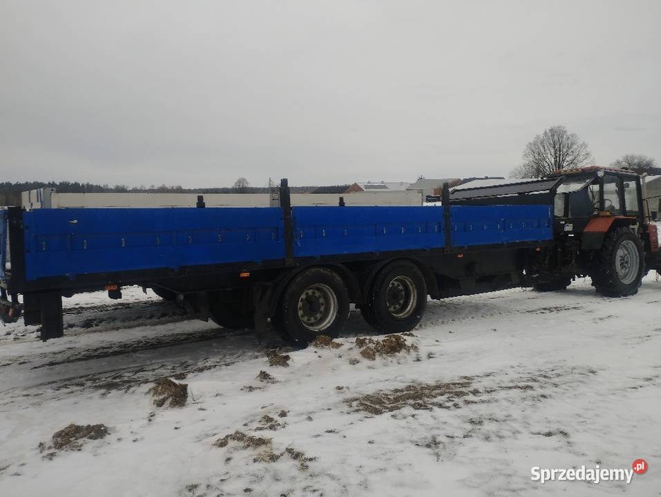 Przyczepa tandem ciężarowa podwozie do słomy Złochowice