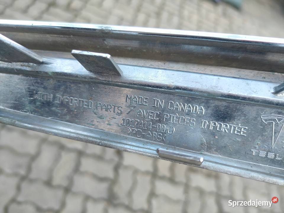TESLA S GRILL ATRAPA CHROM ZDERZAKA 101741400D wielkopolskie Przemęt