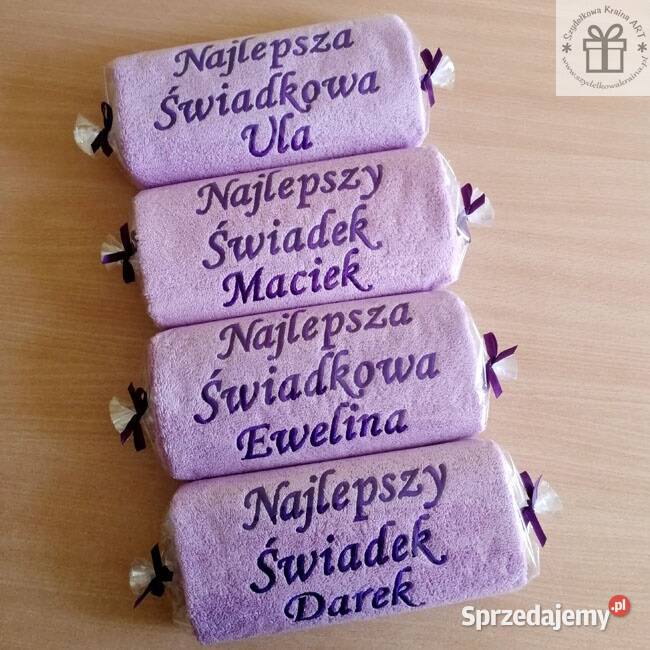 Haftowany ręcznik PREZENT na ŚLUB rocznicę Toruń