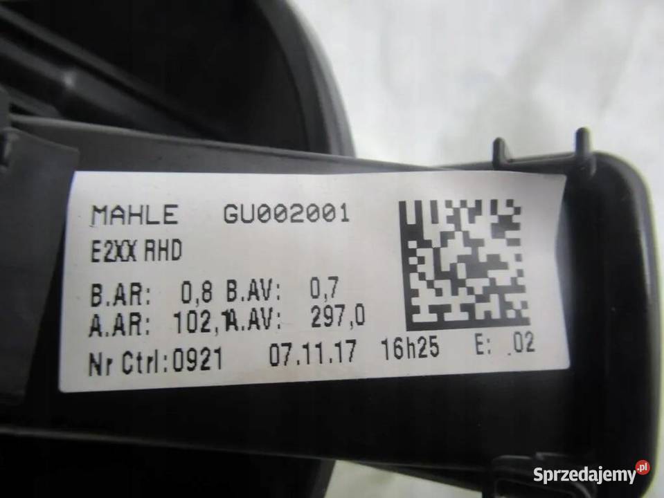 Wentylator nagrzewnicy Opel Insignia B GU002001