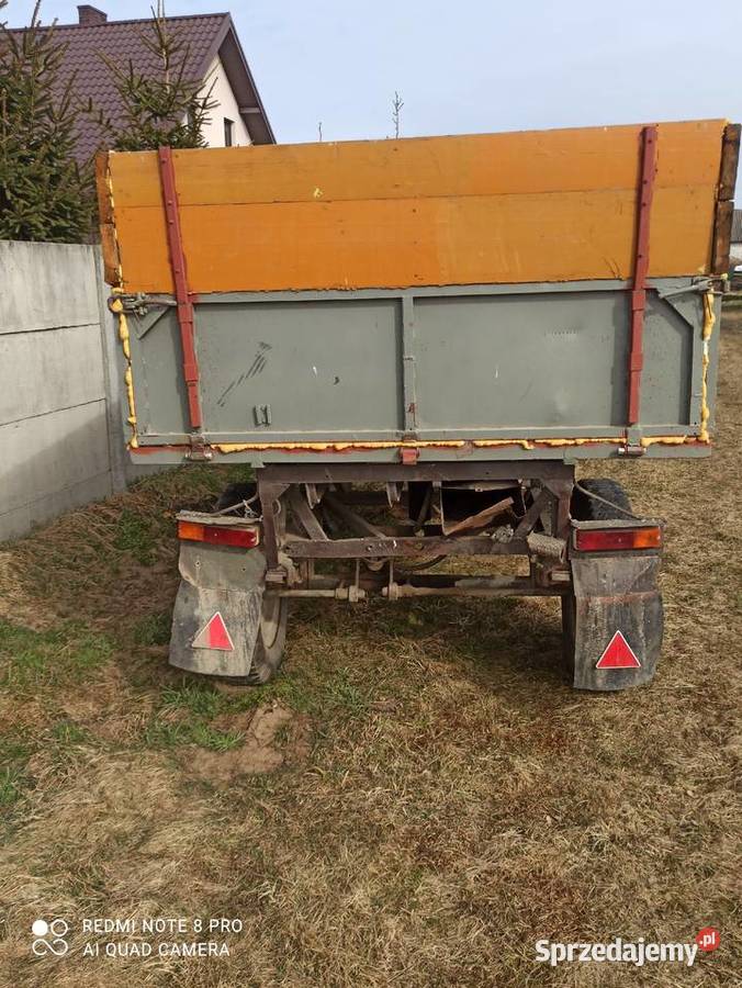 Przyczepa wywrotka d 35 wywrotka na boki nieuszkodzony lubelskie Paprotnia