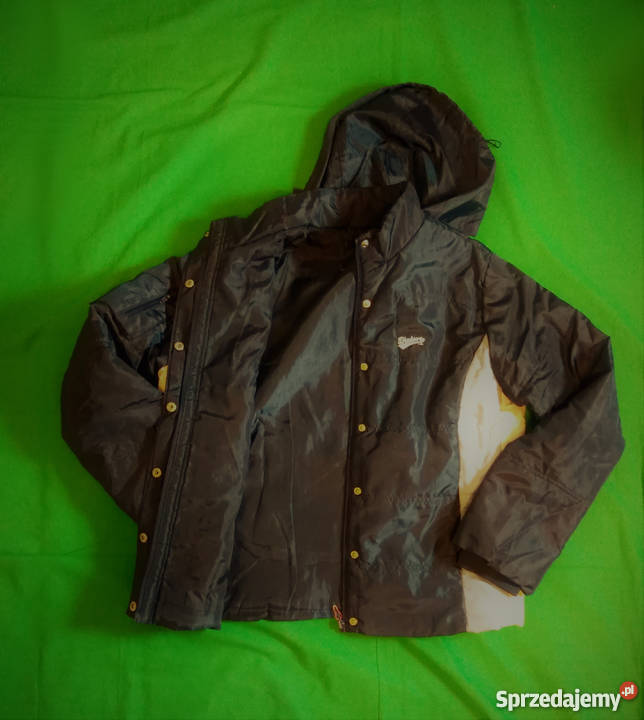 Granatowobiała kurtka amerykańskiej sportowej Kurtki i płaszcze Warszawa