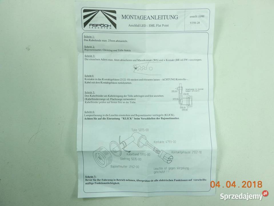 LAMPA OBRYSOWA BOCZNA LEDOWA
