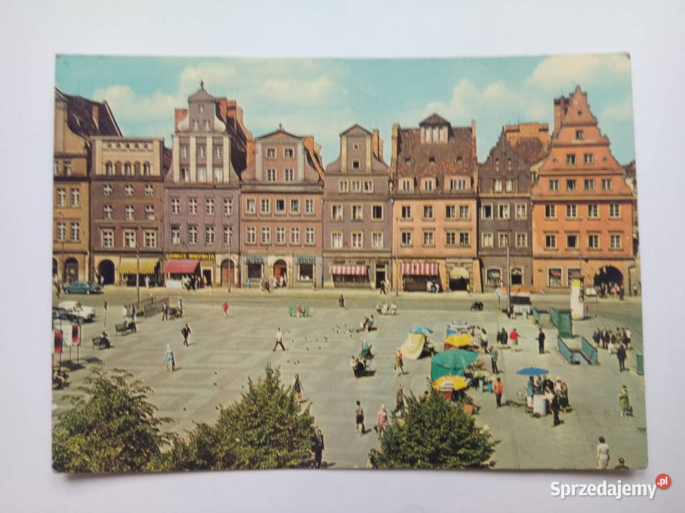 Pocztówka Wrocław lata 70te PRLu Znaczek Antyki, Sztuka, Kolekcje Dąbrowa Górnicza
