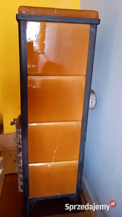Piec kaflowy wolnostojący koza szamotowy antyk Toszek