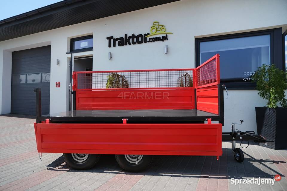 Przyczepa rolnicza dwuosiowa 25T z kiprem i Tajęcina