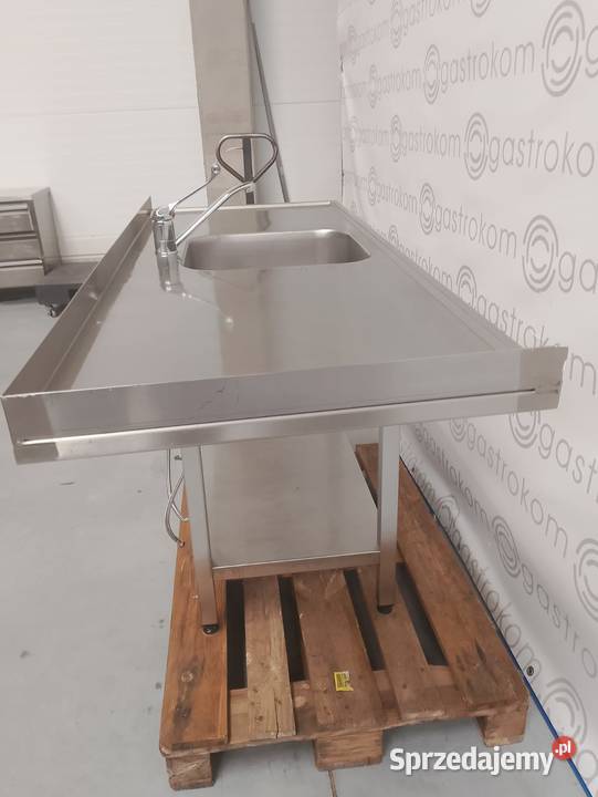 Stół ze zlewem i miejscem pod zmywarkę 153x60x85 Wrocław