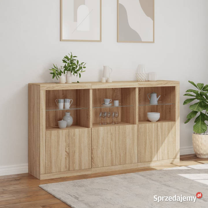 Szafka z oświetleniem LED dąb sonoma 1815x37x100 Pozostałe mazowieckie Warszawa