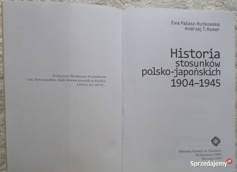 Historia stosunków polskojapońskich 19041945 Warszawa