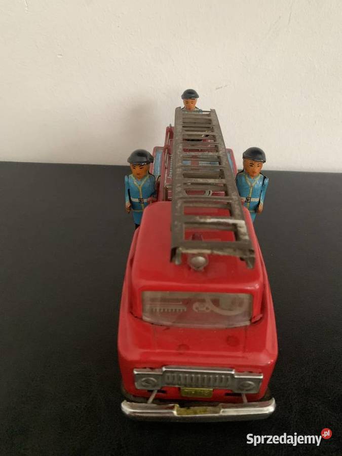 Stara zabawka PRL wóz strażacki Świebodzice