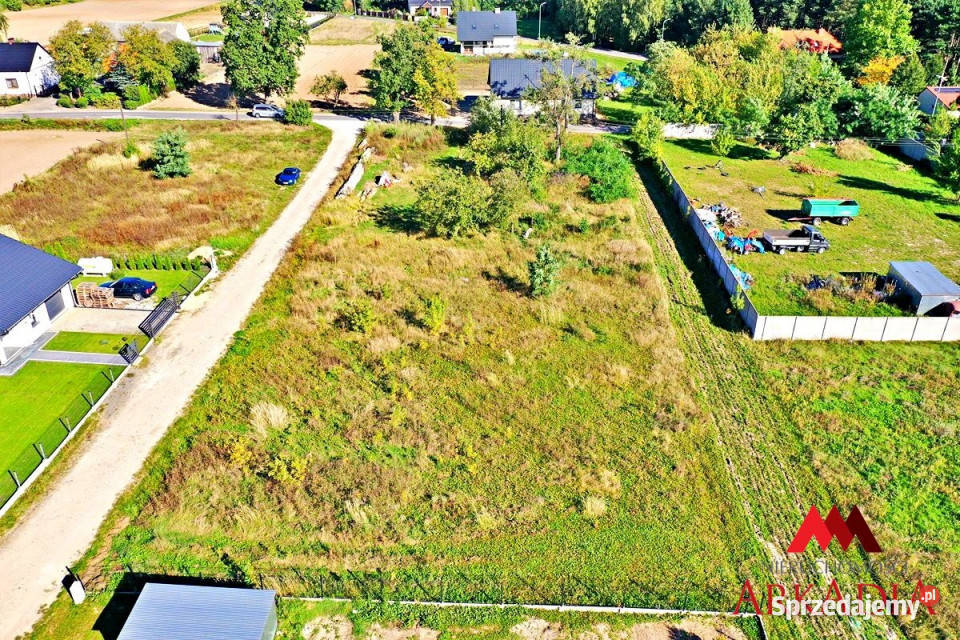 sprzedaży działki Machnacz 1005m2 gaz sprzedam