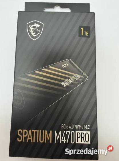 Dysk MSI Spatium M470 Pro 1TB SSD PCI Express 40 Warszawa