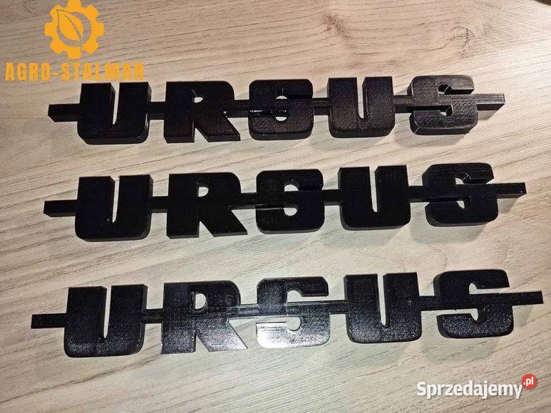 URSUS napis logo emblemat 3D zestaw 2 mocny Majdan Królewski